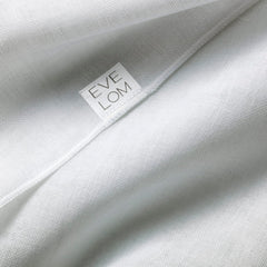 EVE LOM Muslin cloth hung to dry after use to extend longevity and reuse.