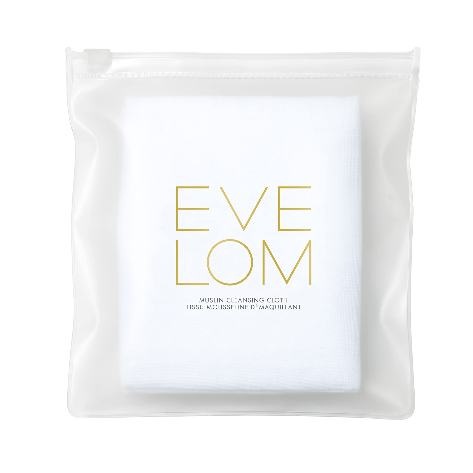 EVE LOM Muslin cloth natural texture for gentle exfoliation and cleansing.