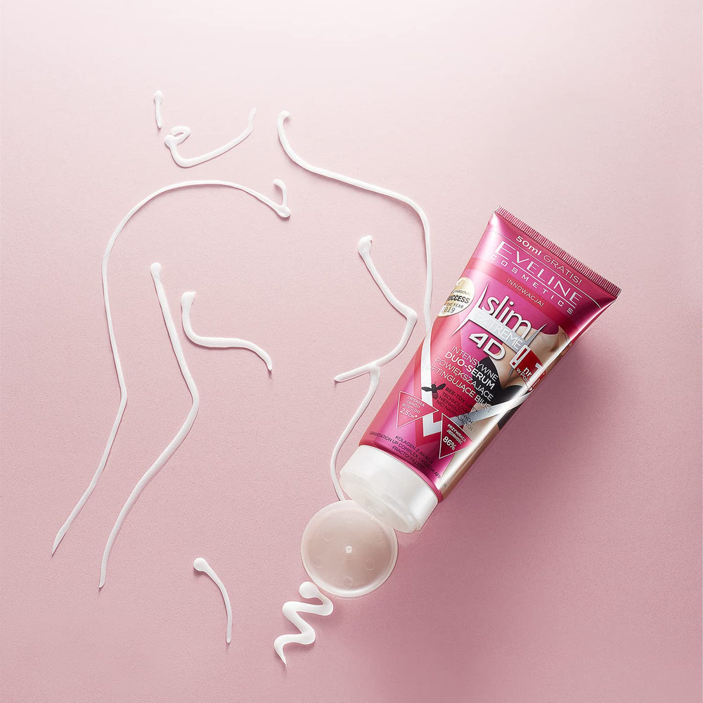 EVELINE COSMETICS Slim Extreme 4D bust-firming close-up highlights texture improvement and support