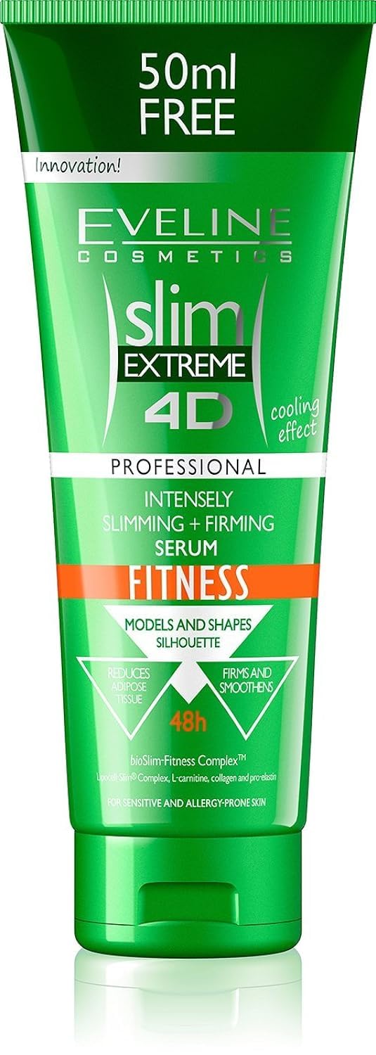 Eveline Cosmetics Slim Extreme serum bottle shows cooling, firming potential for smoother skin.