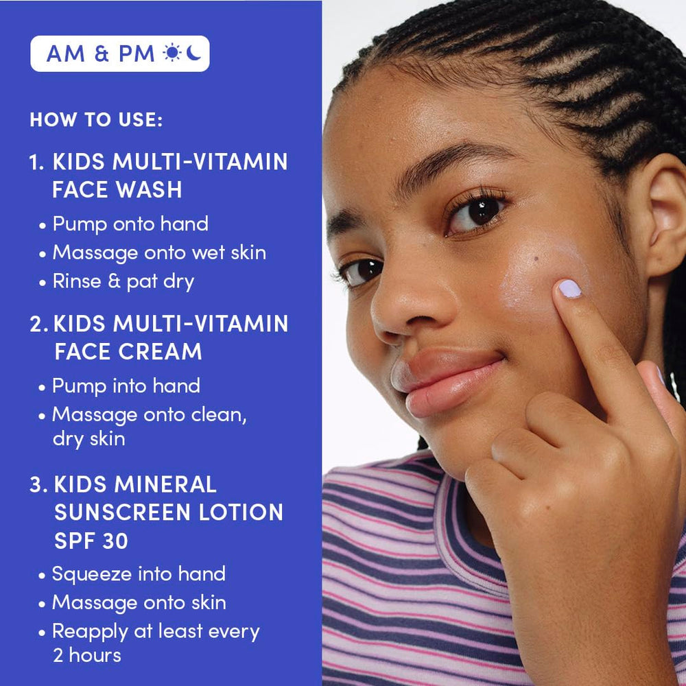 Evereden daily routine visuals show simple morning and evening application steps.