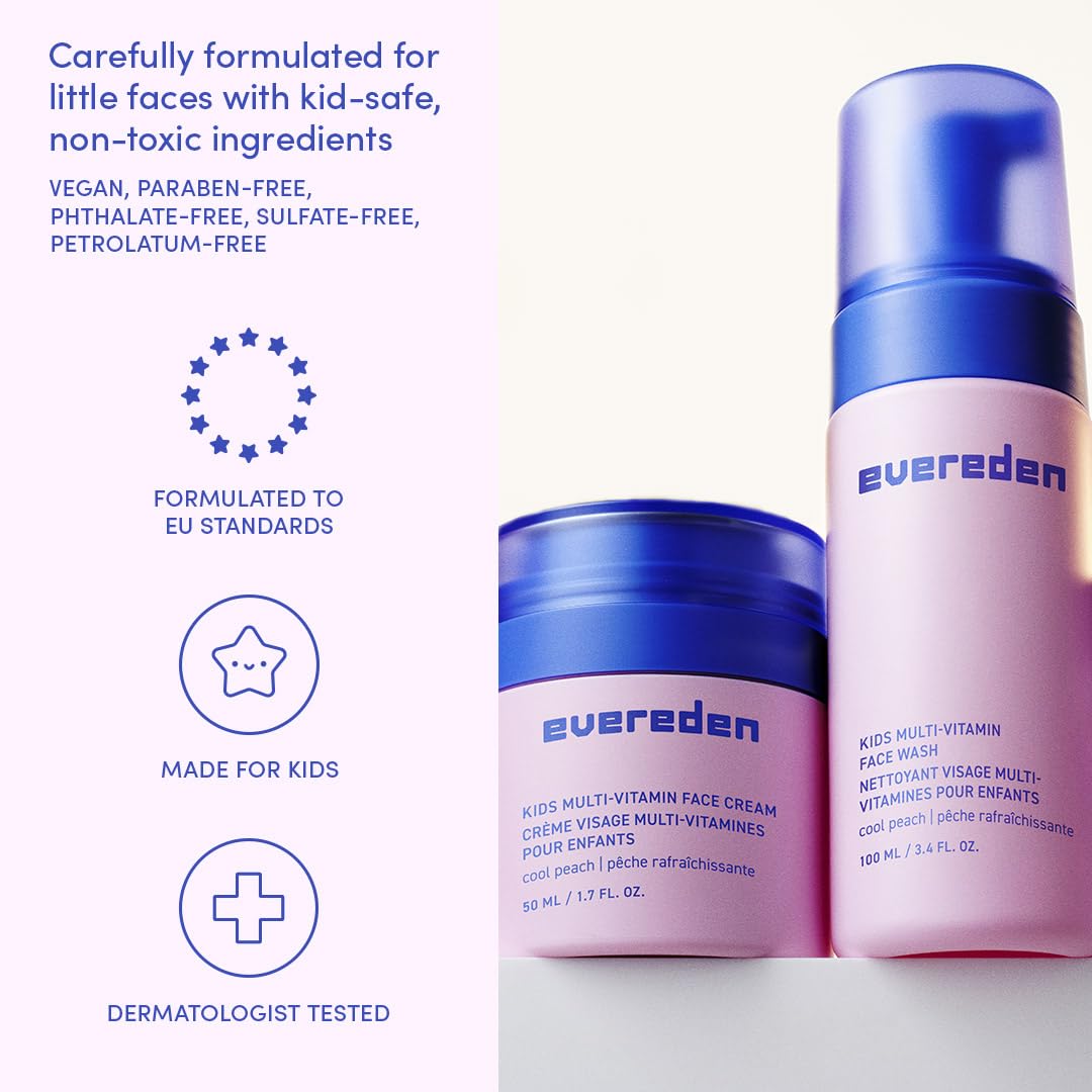 Evereden Dermatologist-developed care packaging emphasizes safety and family-friendly skincare.