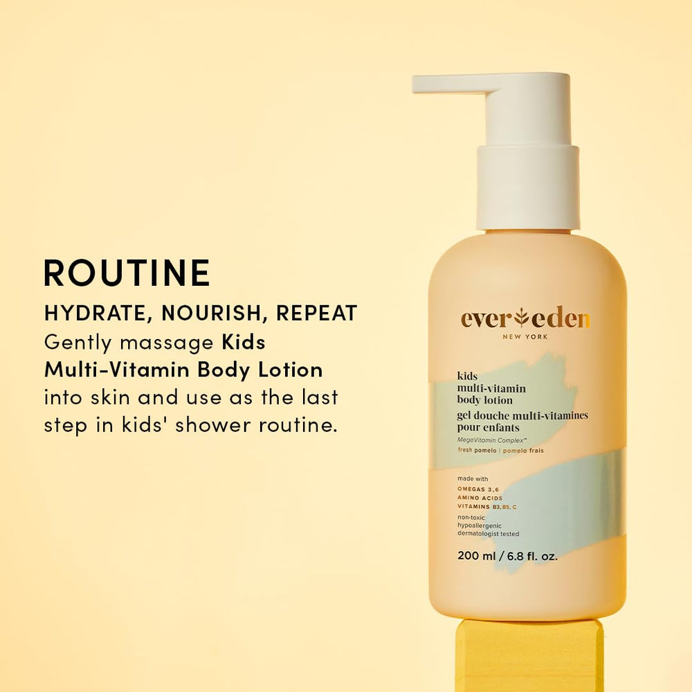 Evereden Dermatologist-tested seal signals safety for children's skincare.