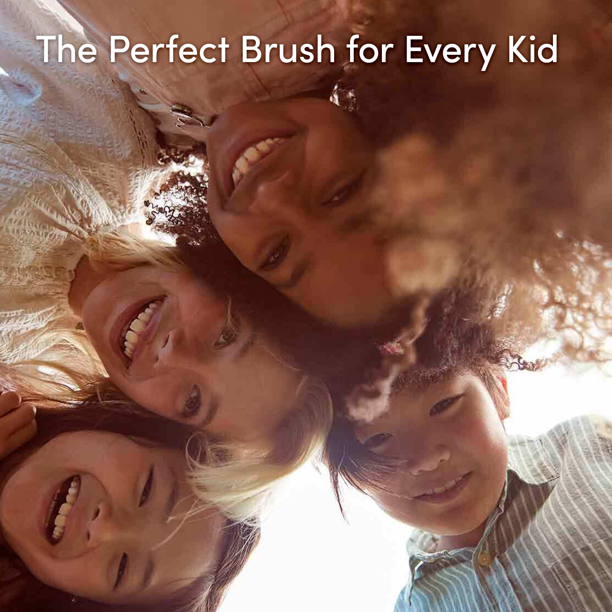 Evereden detangling brush with colorful design appealing to kids during brushing.