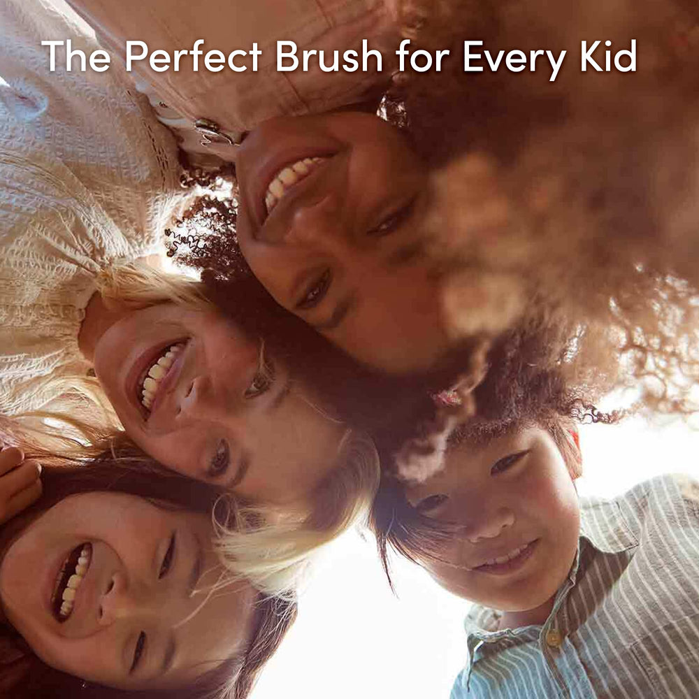 Evereden detangling brush with colorful design appealing to kids during brushing.