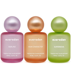 Evereden main-character bottle showcases green apple and jasmine for a playful, lasting scent.