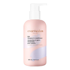 Evereden Kids 2-in-1 Cool Peach bottle; daily gentle cleansing for kids' hair.