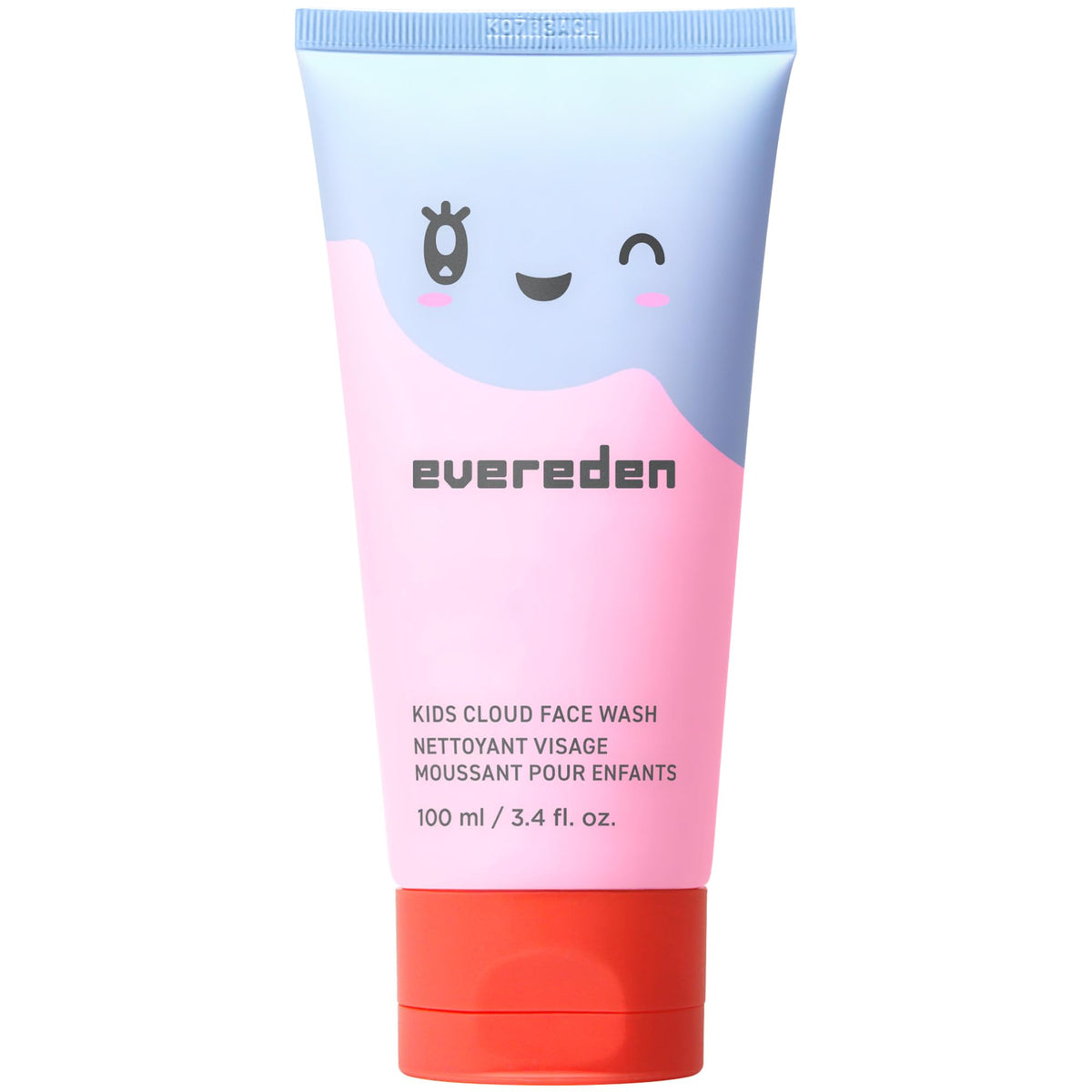 Evereden Kids Cloud Face Wash tropical sorbet texture provides gentle cleansing after play.