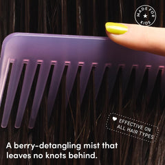 Evereden Kids Detangler during brushing time for smoother hair.