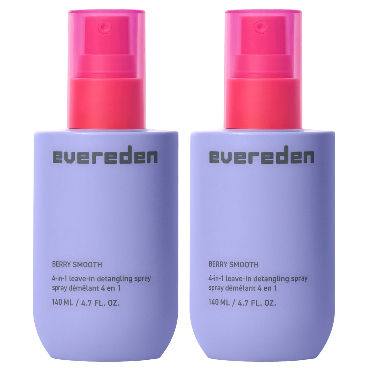 Evereden Kids Detangler Spray bottle front showing lightweight detangling formula.