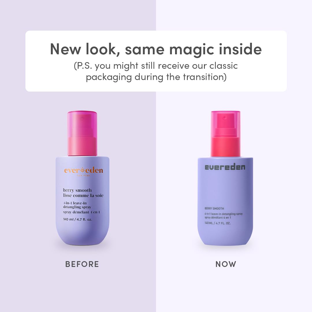 Evereden Kids Detangler Spray mist on hair for easy knot removal.