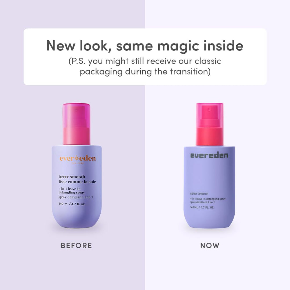 Evereden Kids Detangler Spray mist on hair for easy knot removal.