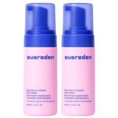 Evereden Kids Face Wash bottle with cool peach for gentle daily cleansing.