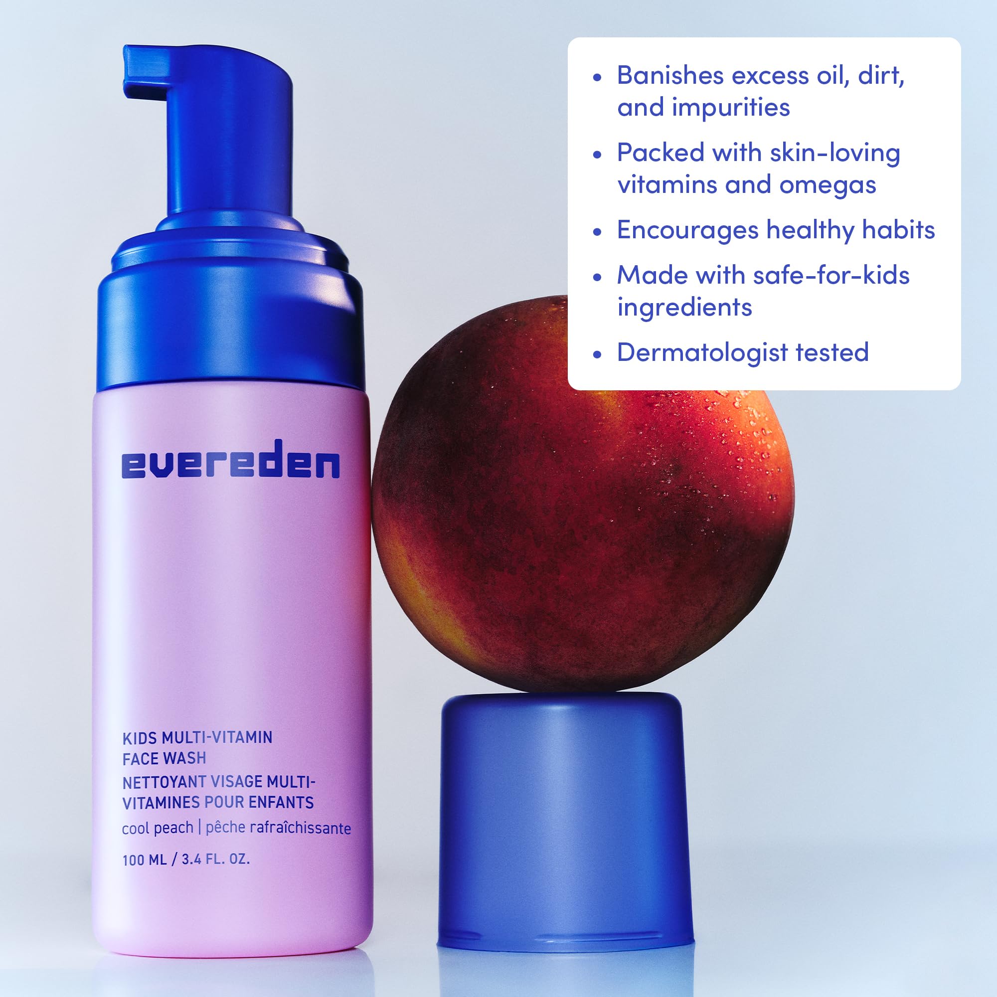 Evereden MegaVitamin Complex graphic highlighting clean ingredients and nutrients.