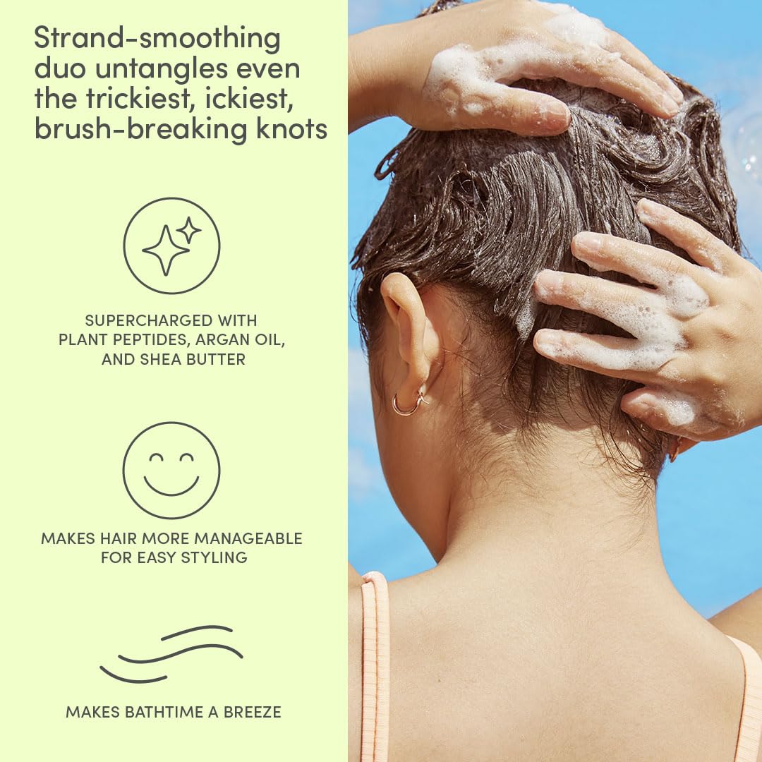 Evereden kids haircare bottle showcases clean vegan ingredients and sulfate-free formula.