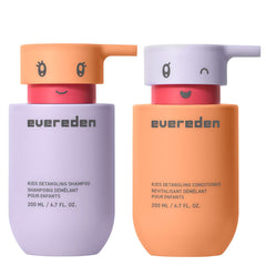 Evereden kids detangling shampoo bottle highlights gentle slip for easy detangling and smooth styling.