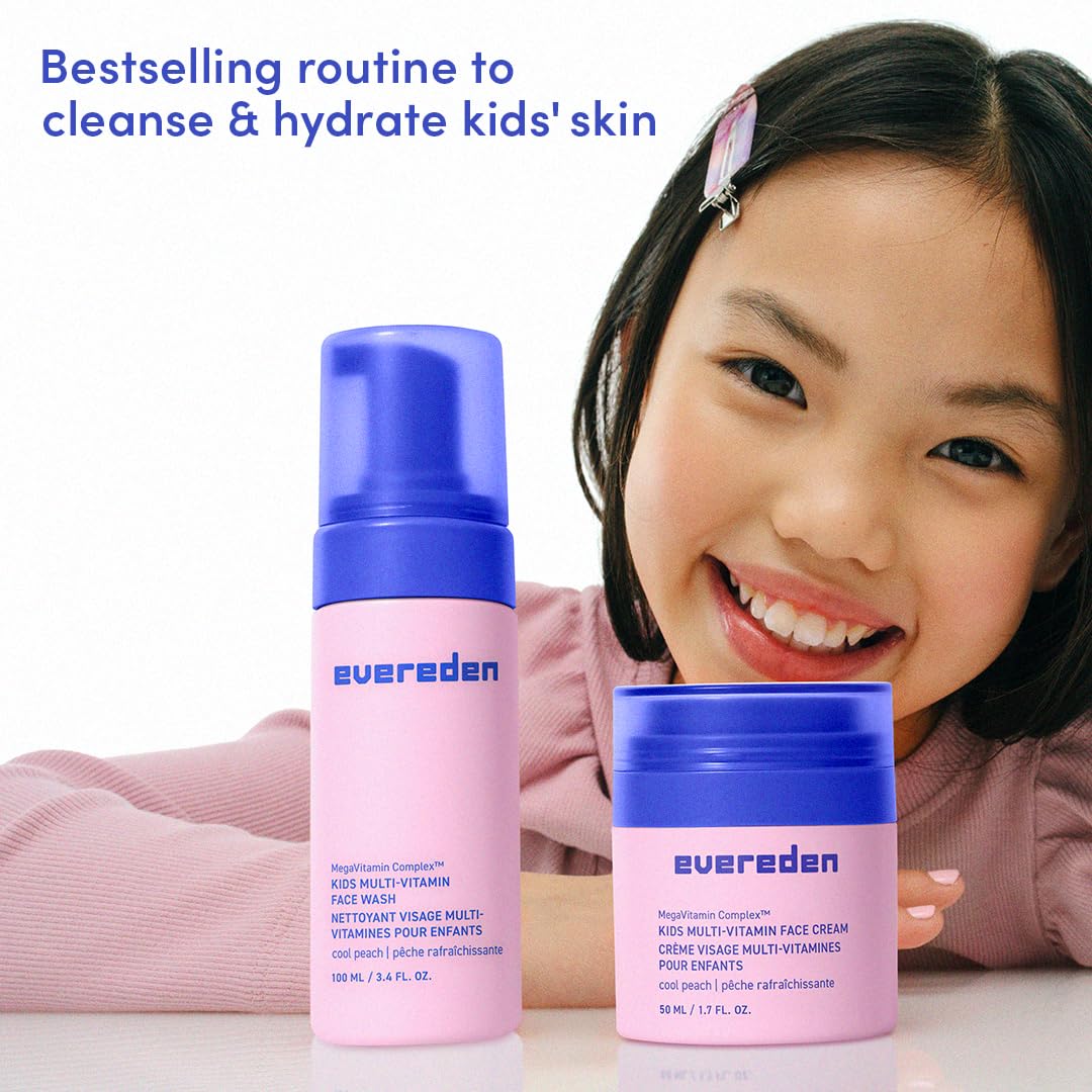 Evereden Melon Juice ingredient panel highlights vegan, clean formulation for families.