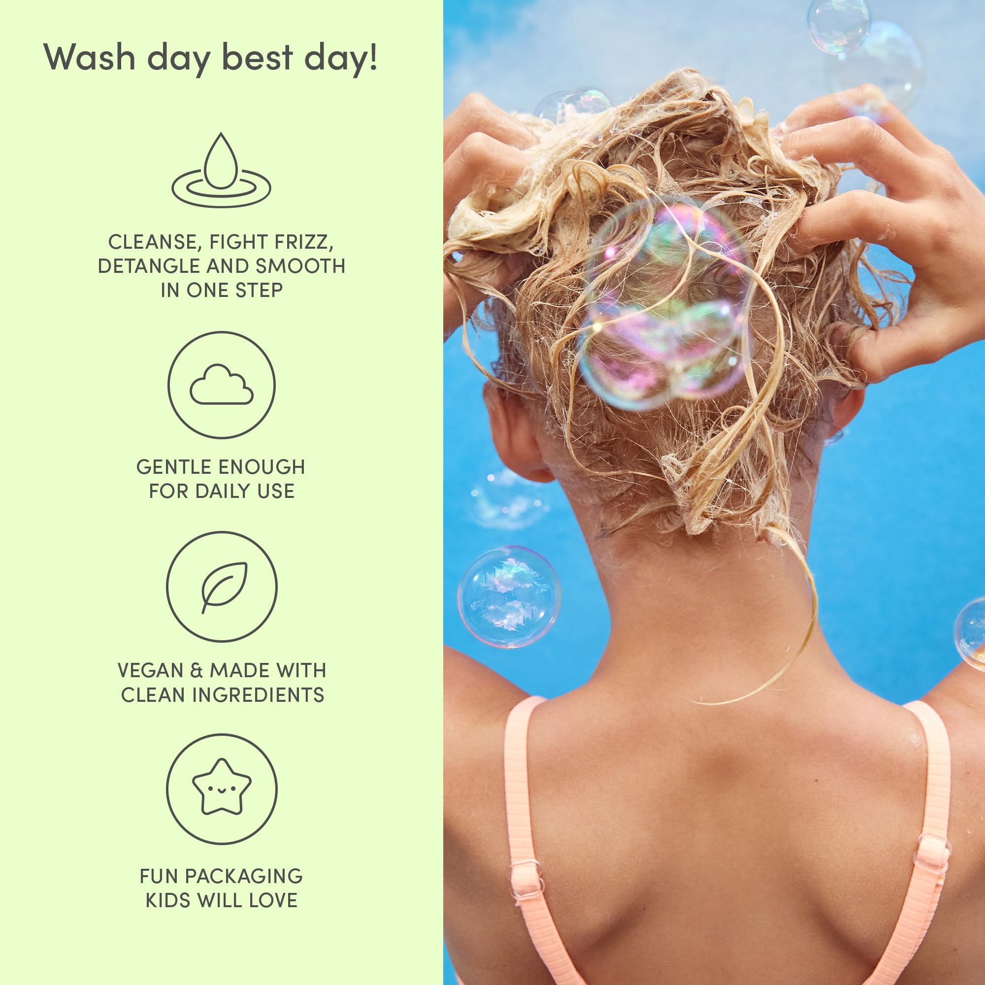 Evereden Kids Shampoo suitable for a family routine from 4+ years.