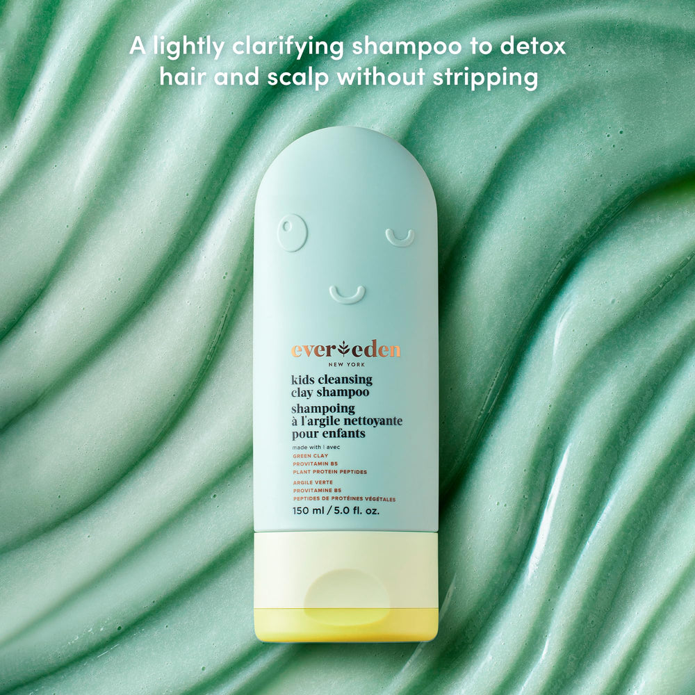 Evereden Kids Shampoo foamy lather on hair for easy cleansing
