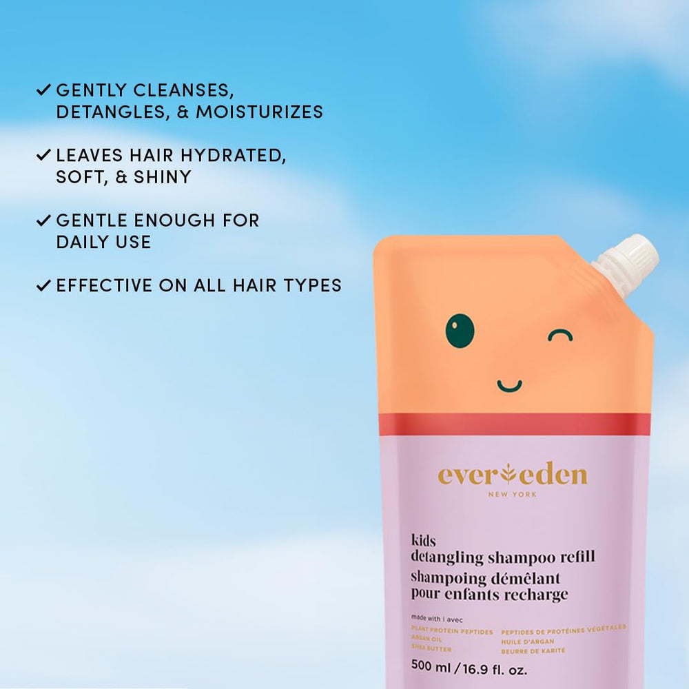 Evereden Kids Shampoo Refill lather indicates a gentle cleanse great for daily use