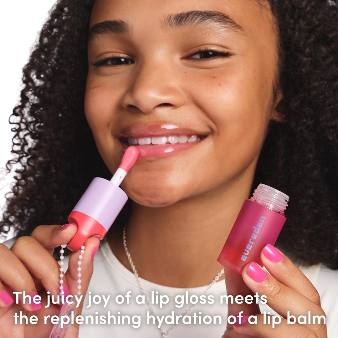 Evereden safe for sensitive skin, gentle lip gloss option.
