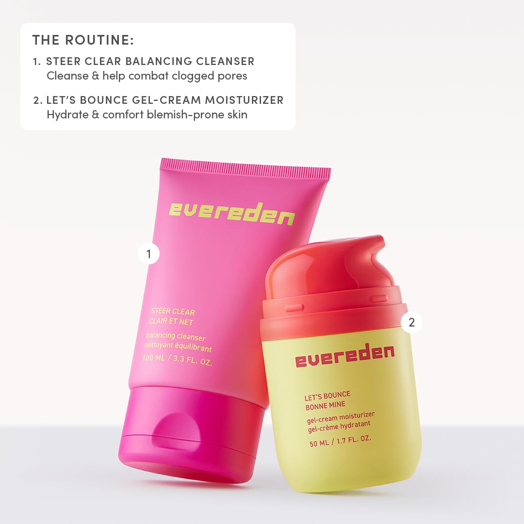 Evereden Gel-Cream used in a teen morning routine for balanced hydration