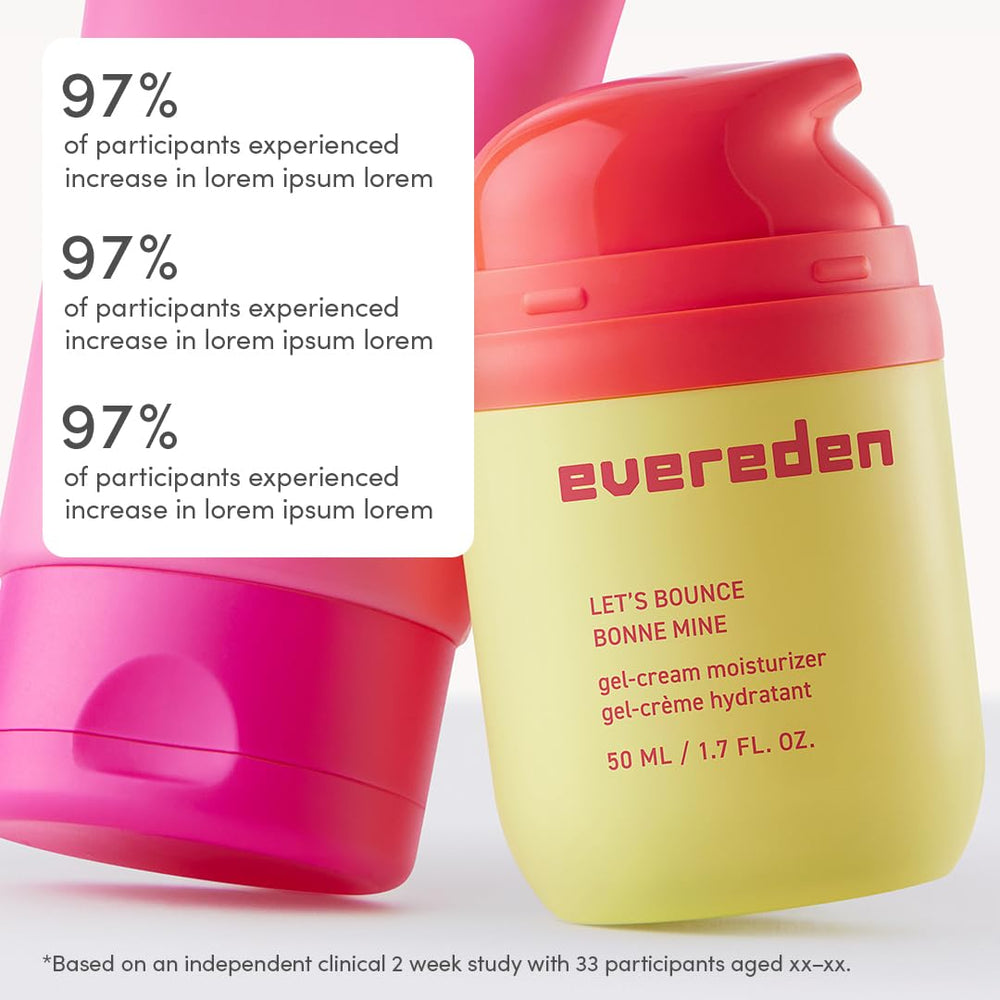Evereden Gel-Cream jar emphasizing Triple Tea Complex for gentle skin support