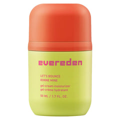 Evereden Let's Bounce Gel-Cream tube close-up showing lightweight hydration