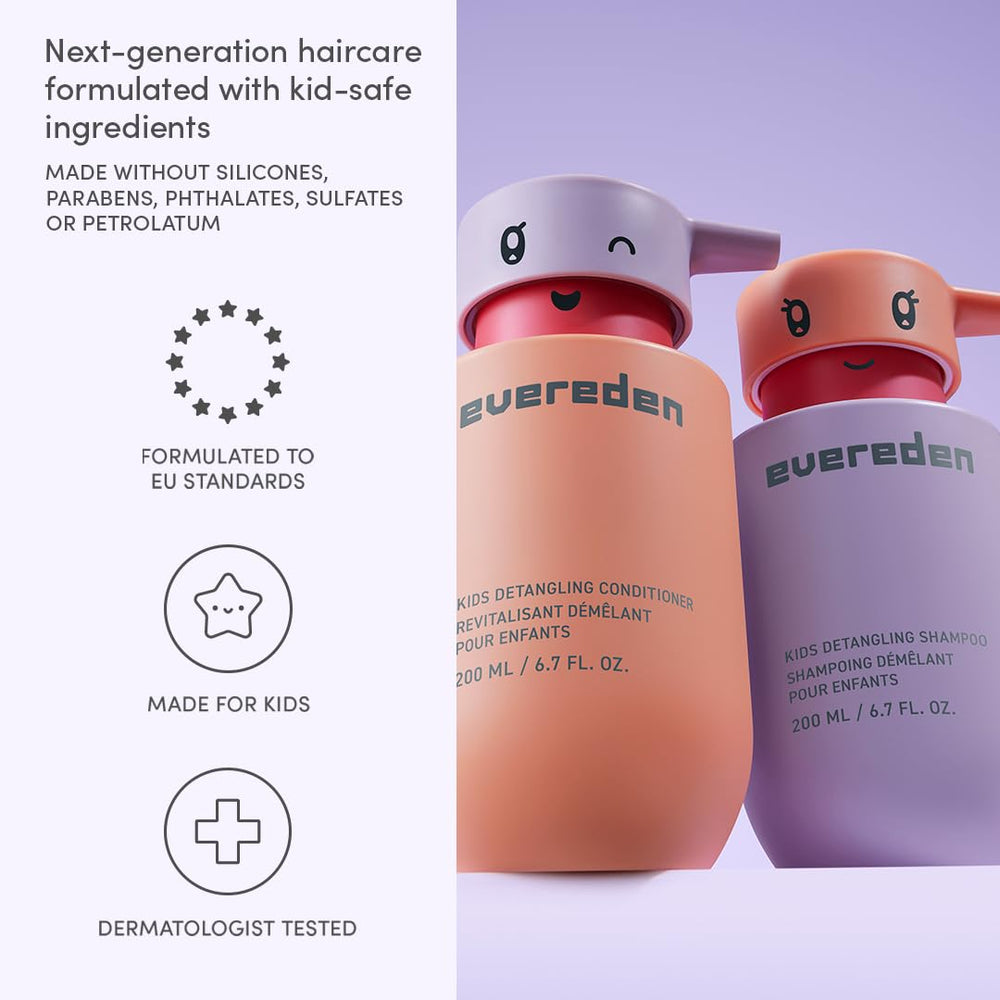 Evereden formula with plant protein peptides and argan oil for stronger, more manageable hair.