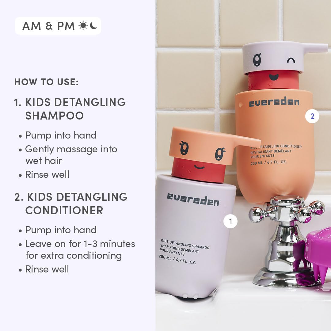 Evereden tear-free formula creates a calm, mess-free shower time.