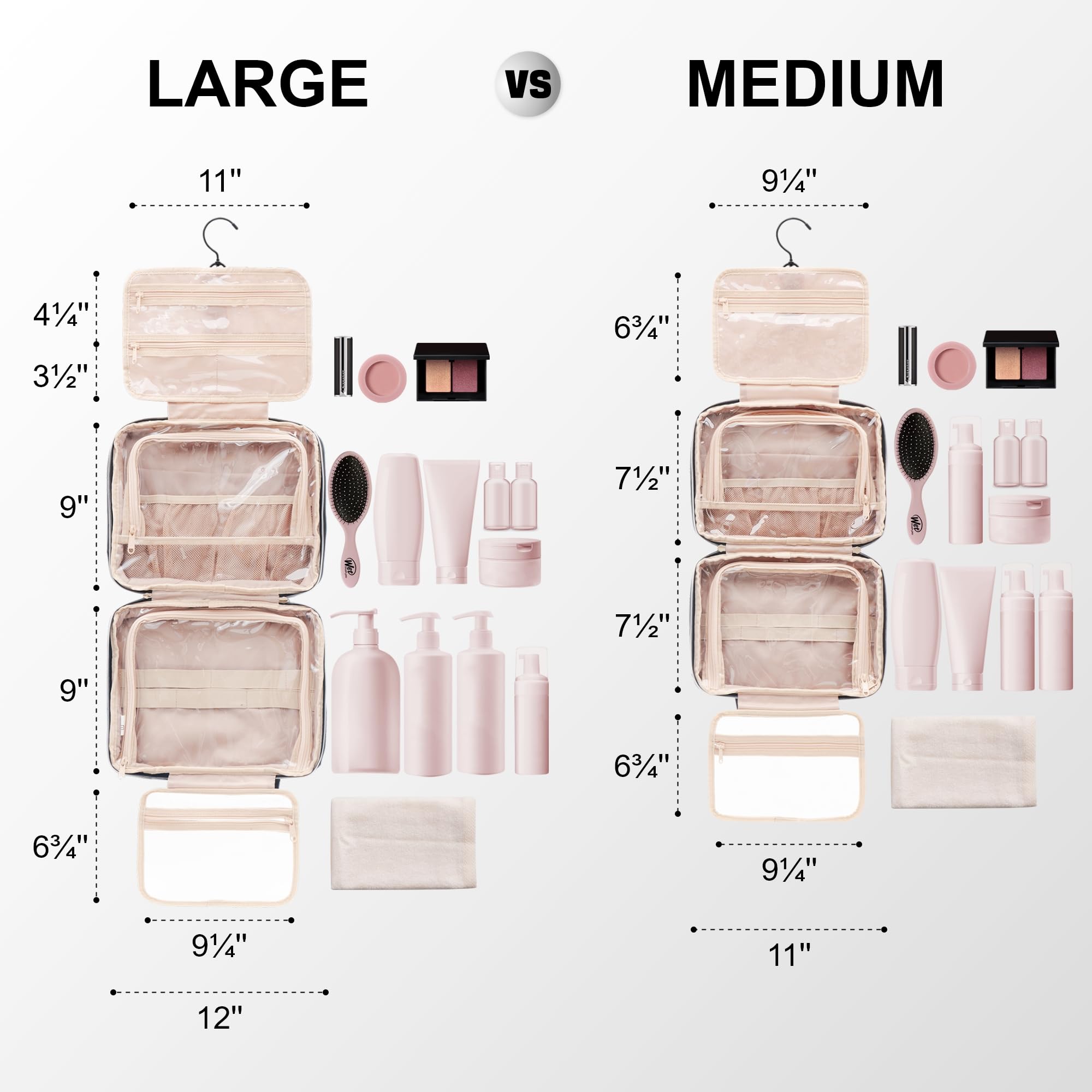 Everfun leakproof top compartment keeps liquids separate during travel.