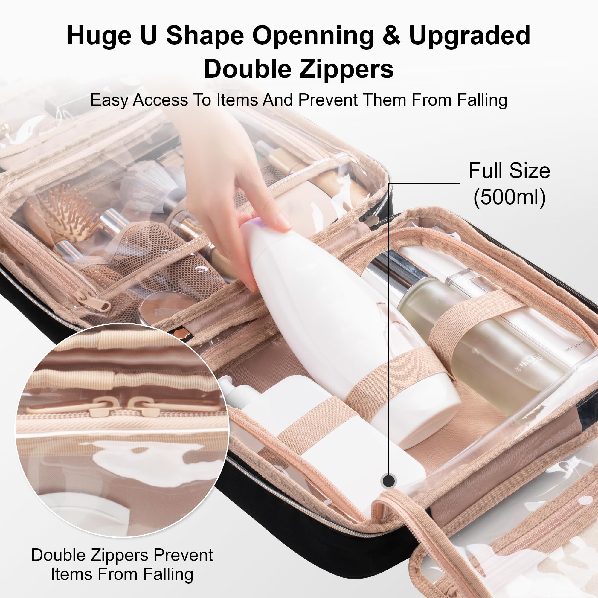 Everfun transparent inner view helps locate items at a glance