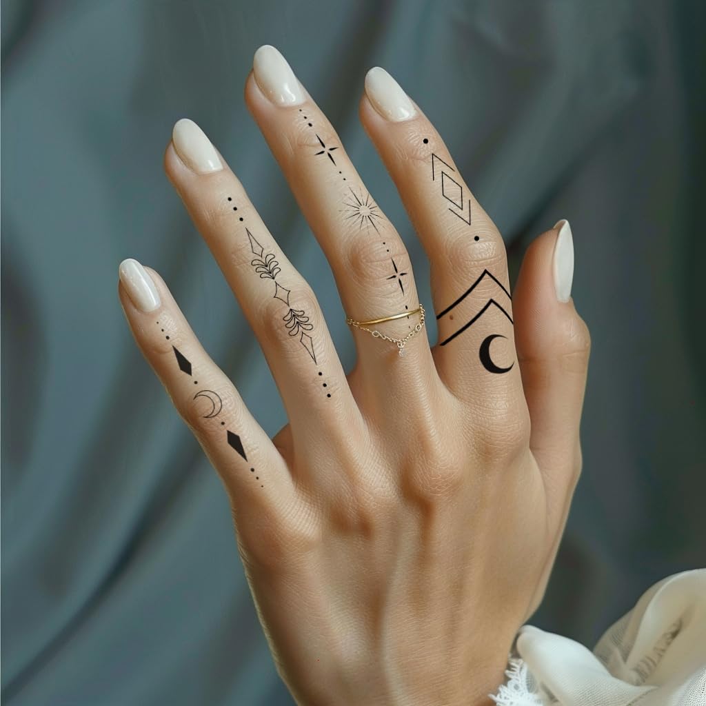 Everjoy minimalist tattoo geometric patterns add modern casual appeal.