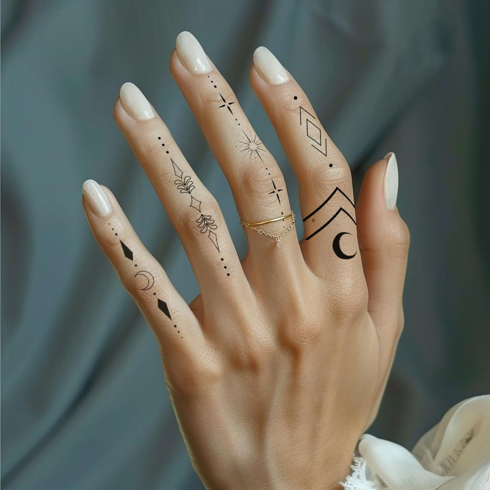 Everjoy minimalist tattoo geometric patterns add modern casual appeal.