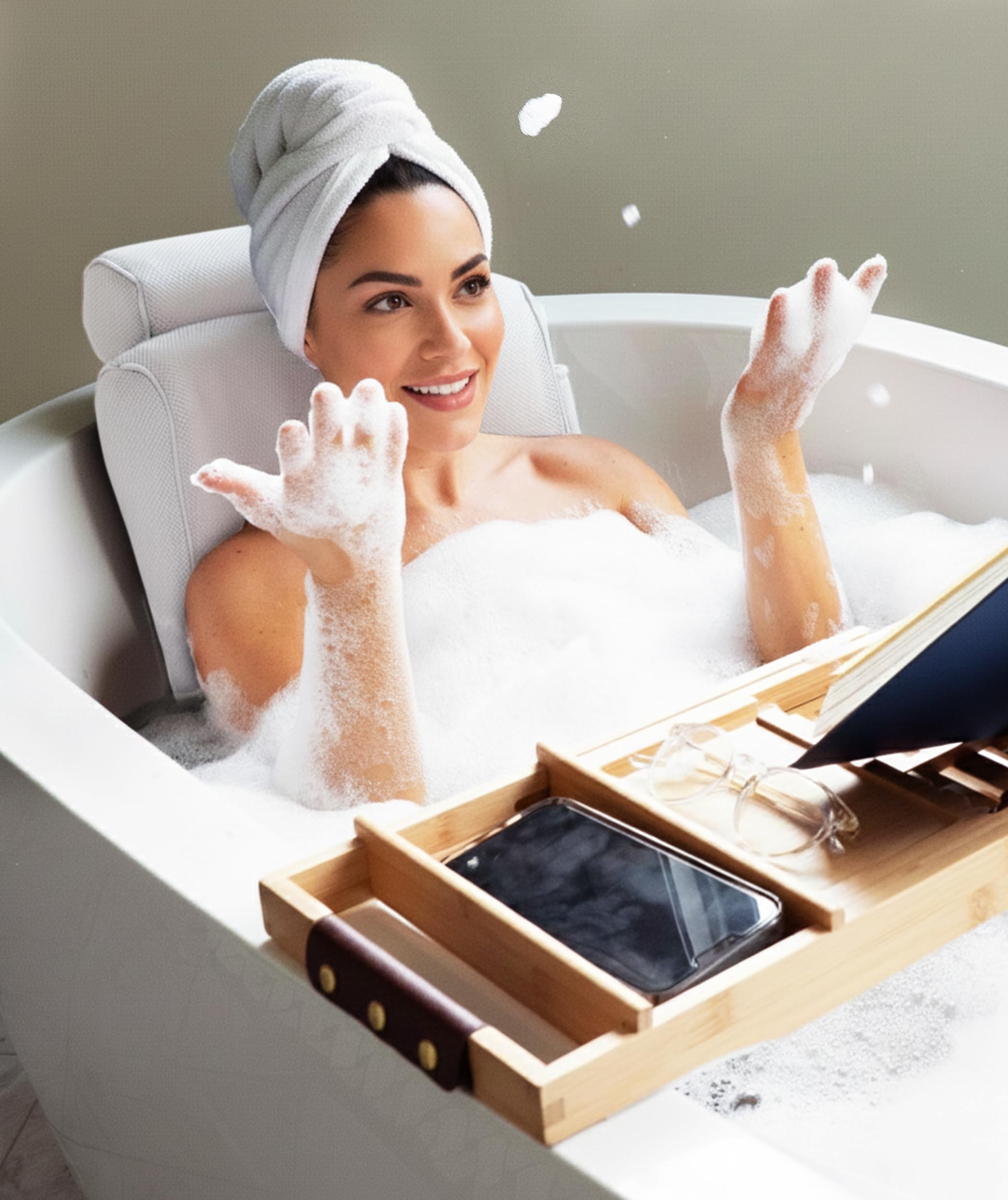 Everlasting Comfort pillow preserves decor while supporting daily spa rituals.