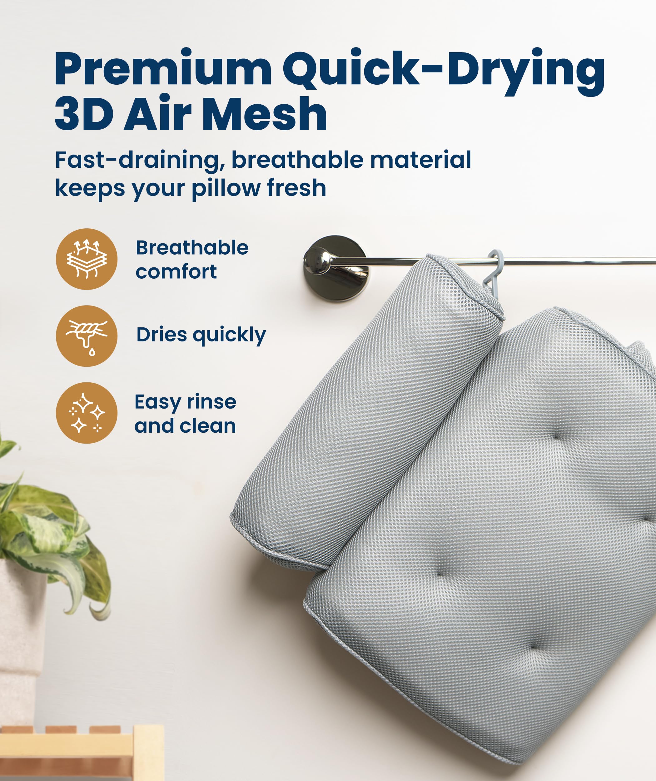 Everlasting Comfort pillow with built-in pocket keeps essentials within reach.