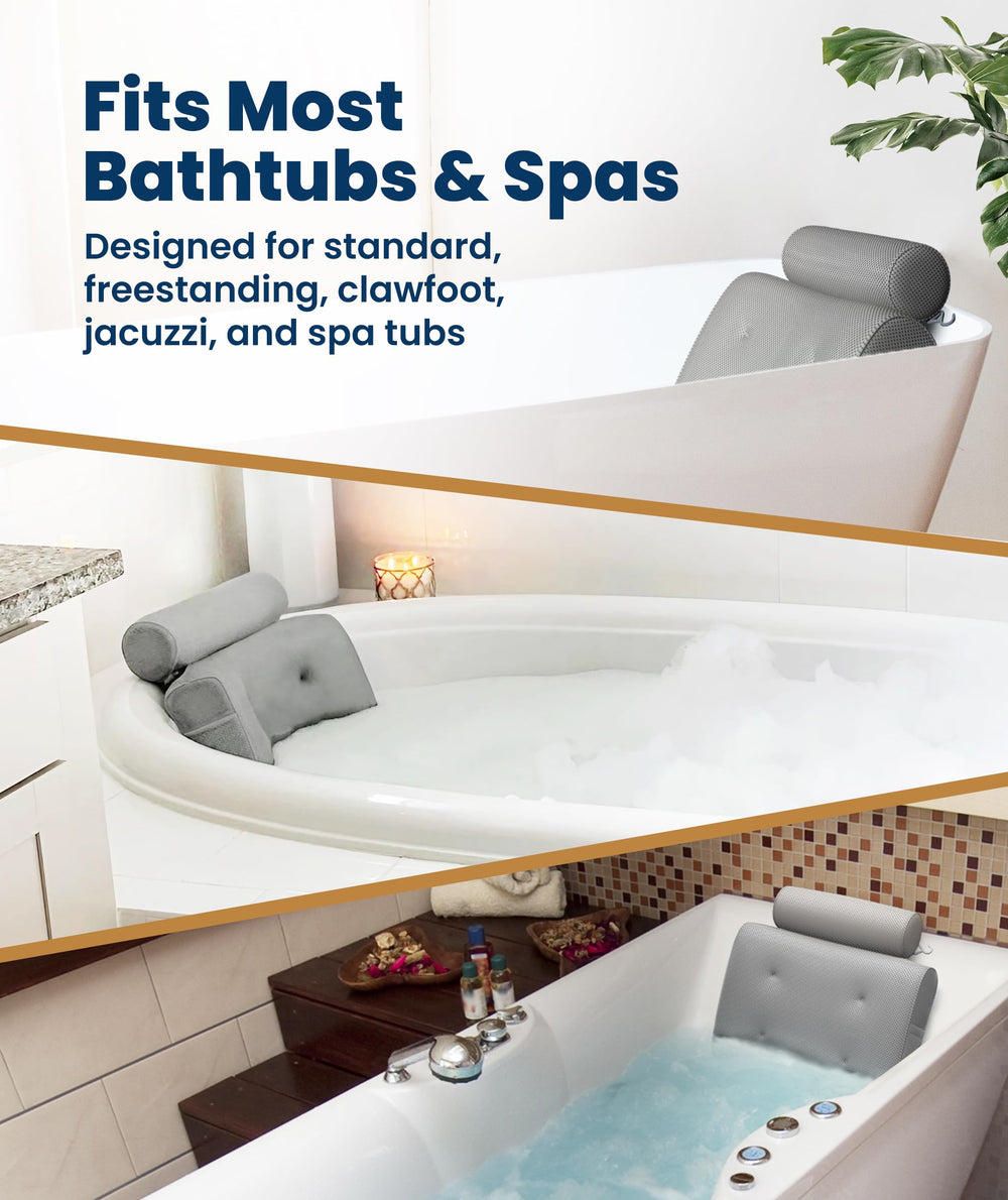 Everlasting Comfort fits most tubs for versatile comfort.