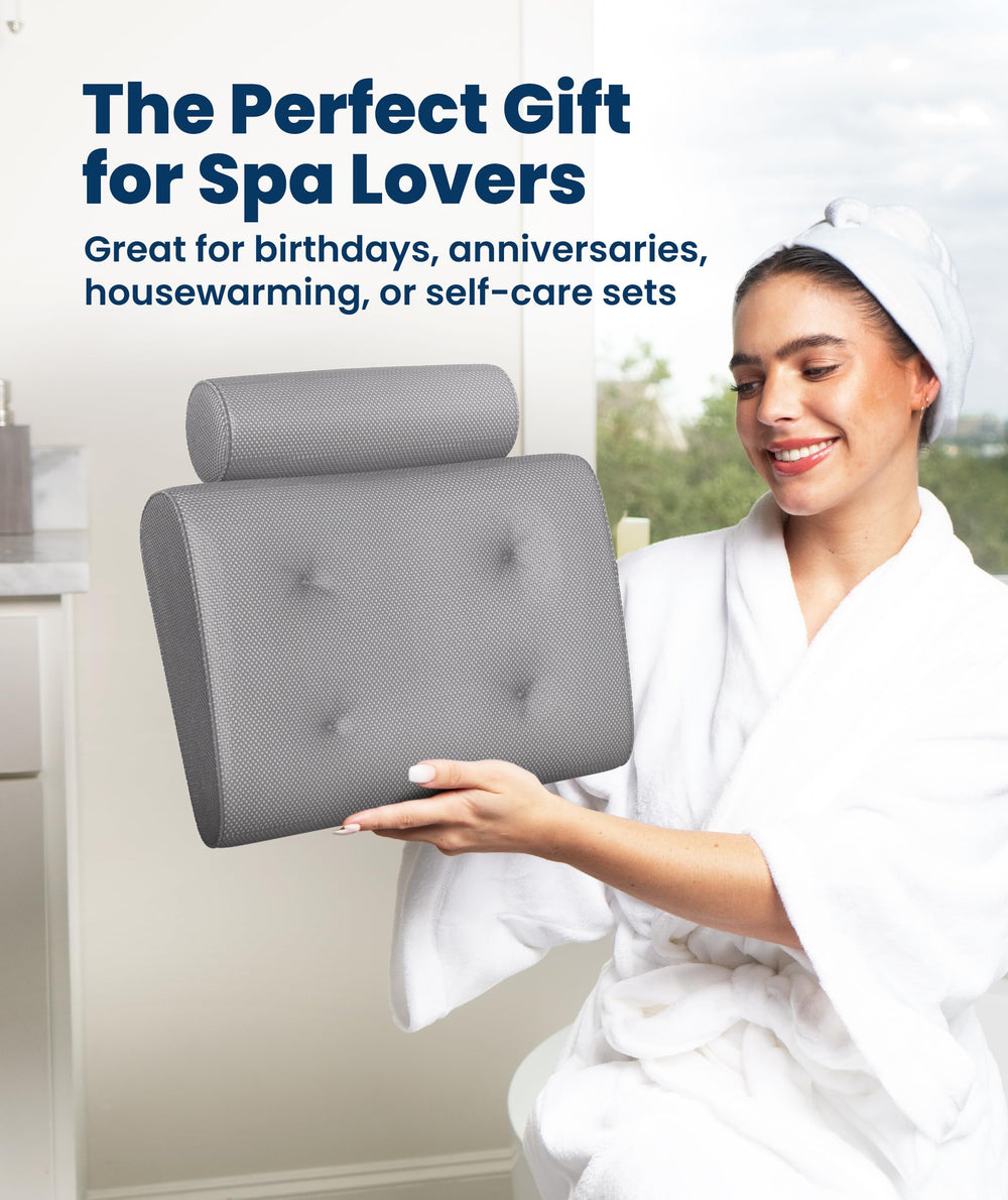 Everlasting Comfort breathable mesh cover promotes quick drying.