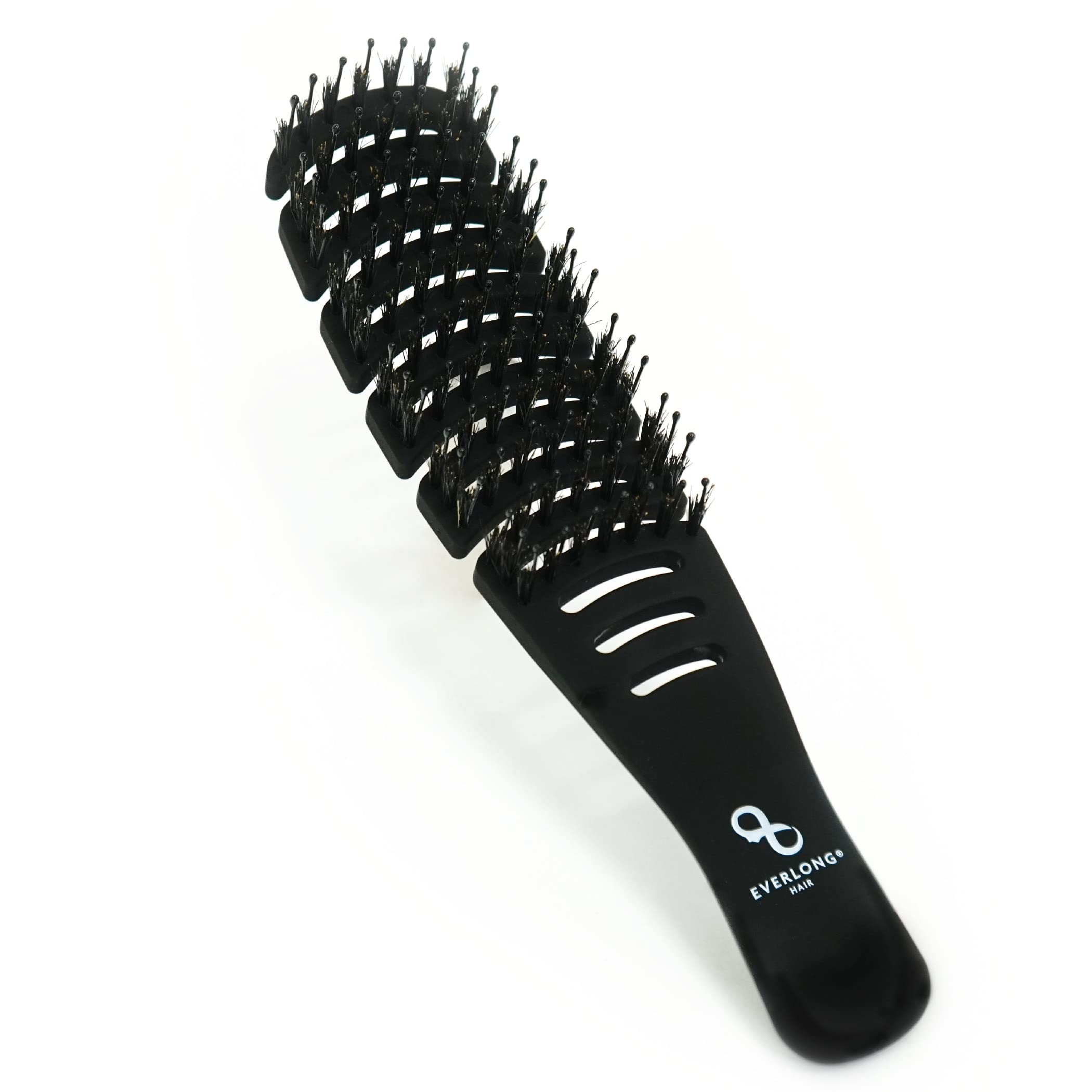 Everlong Flex Brush front view for gentle detangling and shine