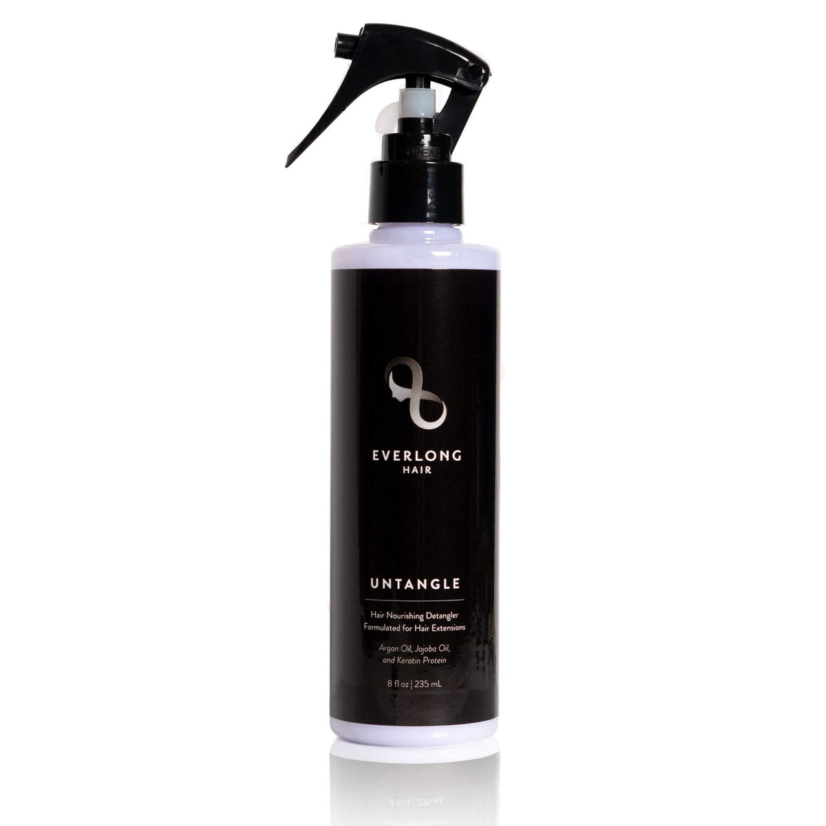 Everlong Untangle bottle-pump detangler offers easy detangling and nourishment for extensions