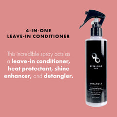 Everlong Untangle extensions close-up showing keratin boost for fibers
