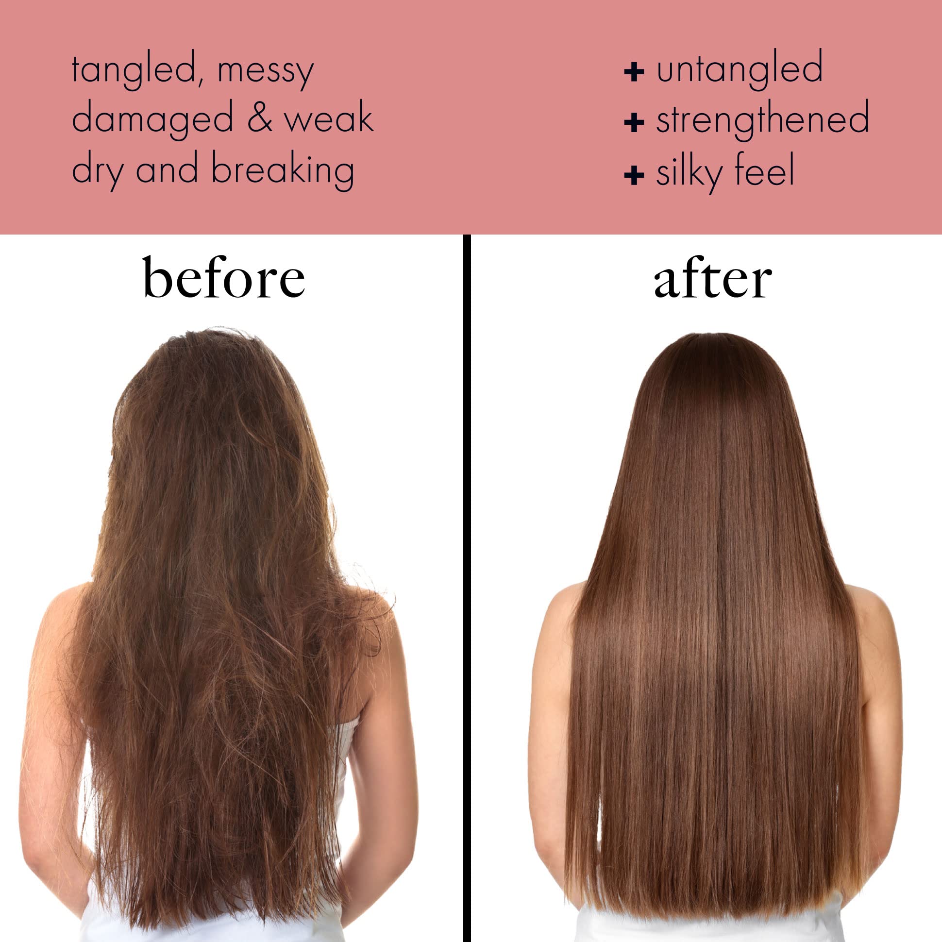 Everlong Untangle wig-care shot highlights smooth detangling for synthetic and human hair