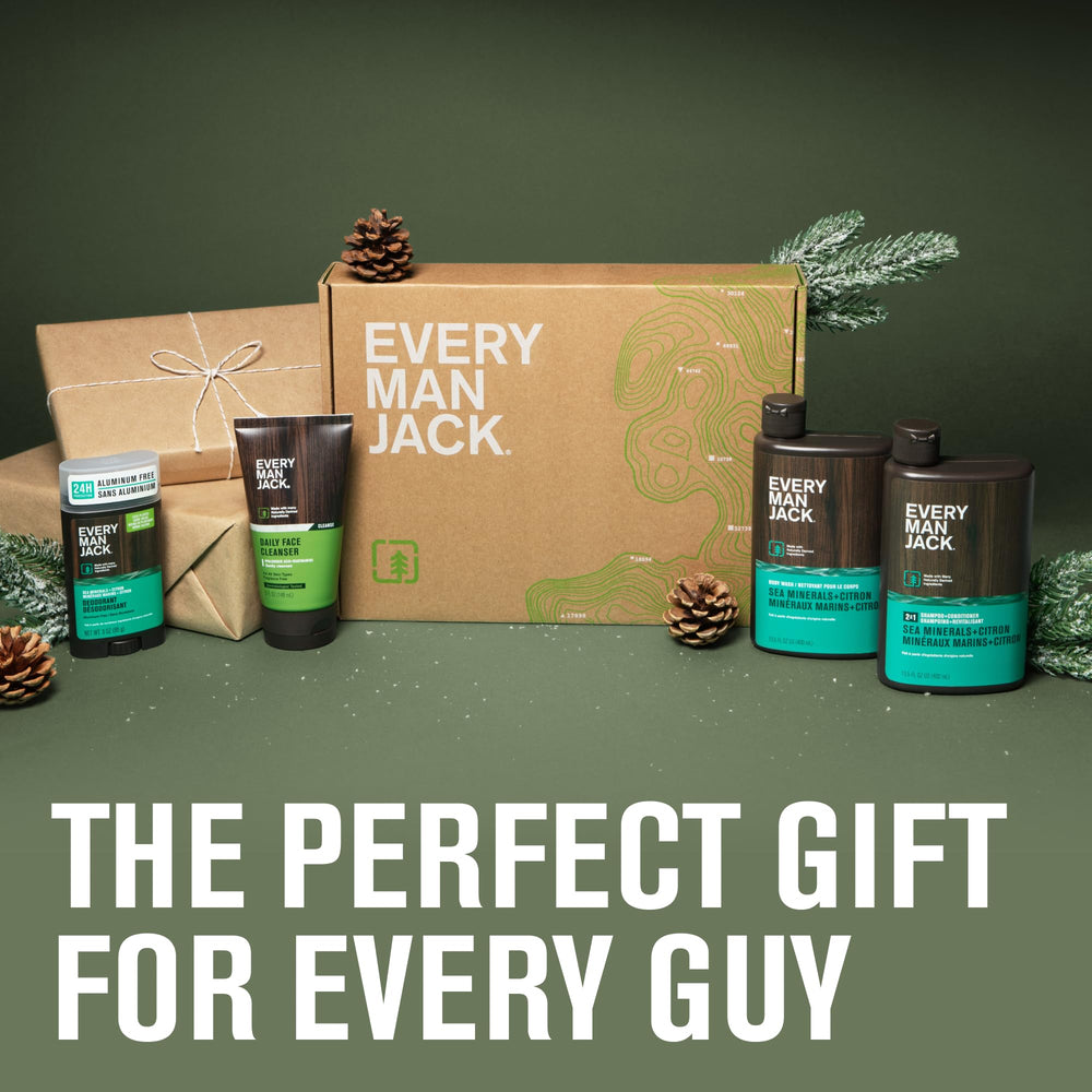 Every Man Jack 2-in-1 shampoo conditioner bottle for simplified hair care.