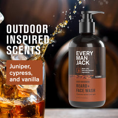 Every Man Jack aged bourbon fragrance label conveys a subtle, inviting scent