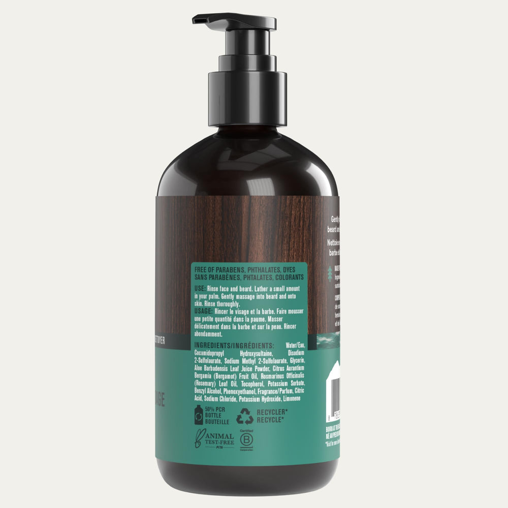 Every Man Jack bathroom routine setup showing convenient daily cleanse.