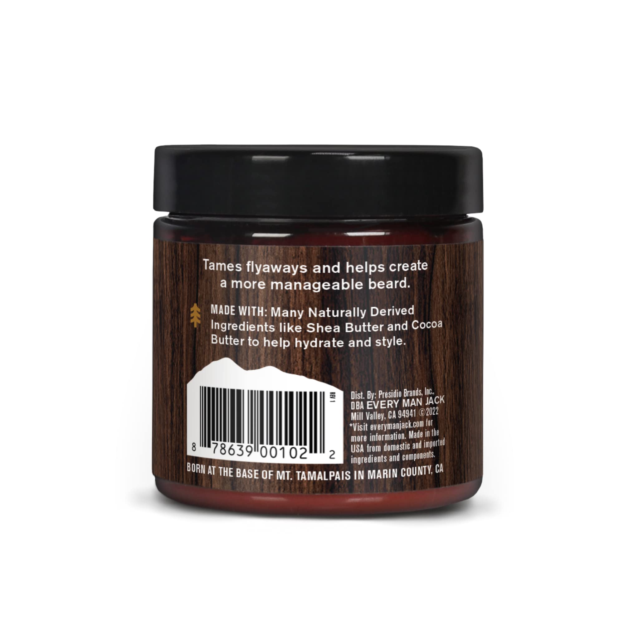 Every Man Jack beard butter made in the US supports quality manufacturing.