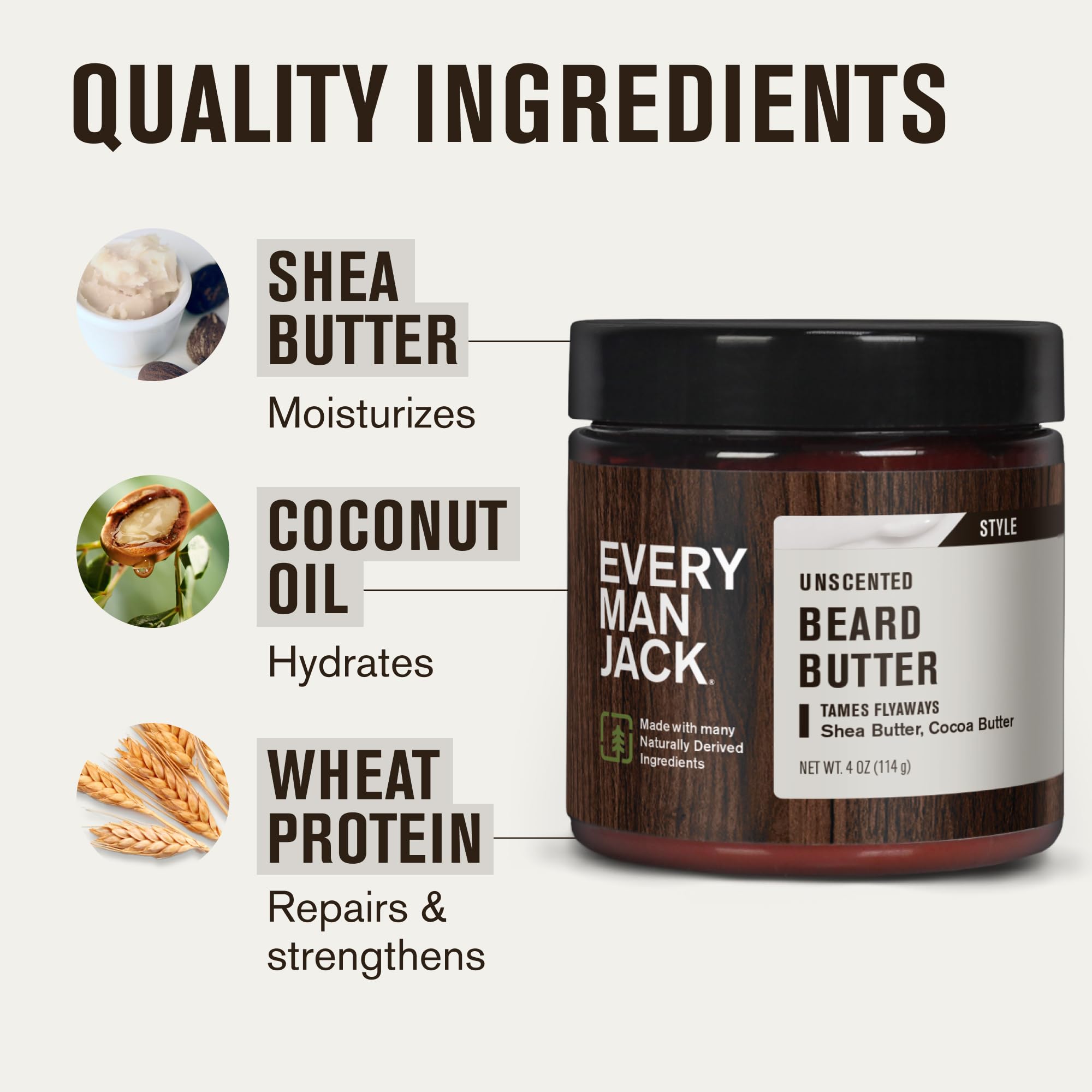 Every Man Jack beard butter plush texture tames unruly beards