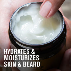 Every Man Jack beard butter vanilla cedar ingredients show natural shea and cocoa butter