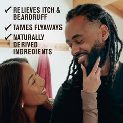 Every Man Jack beard butter tin shows silky texture and frizz control.