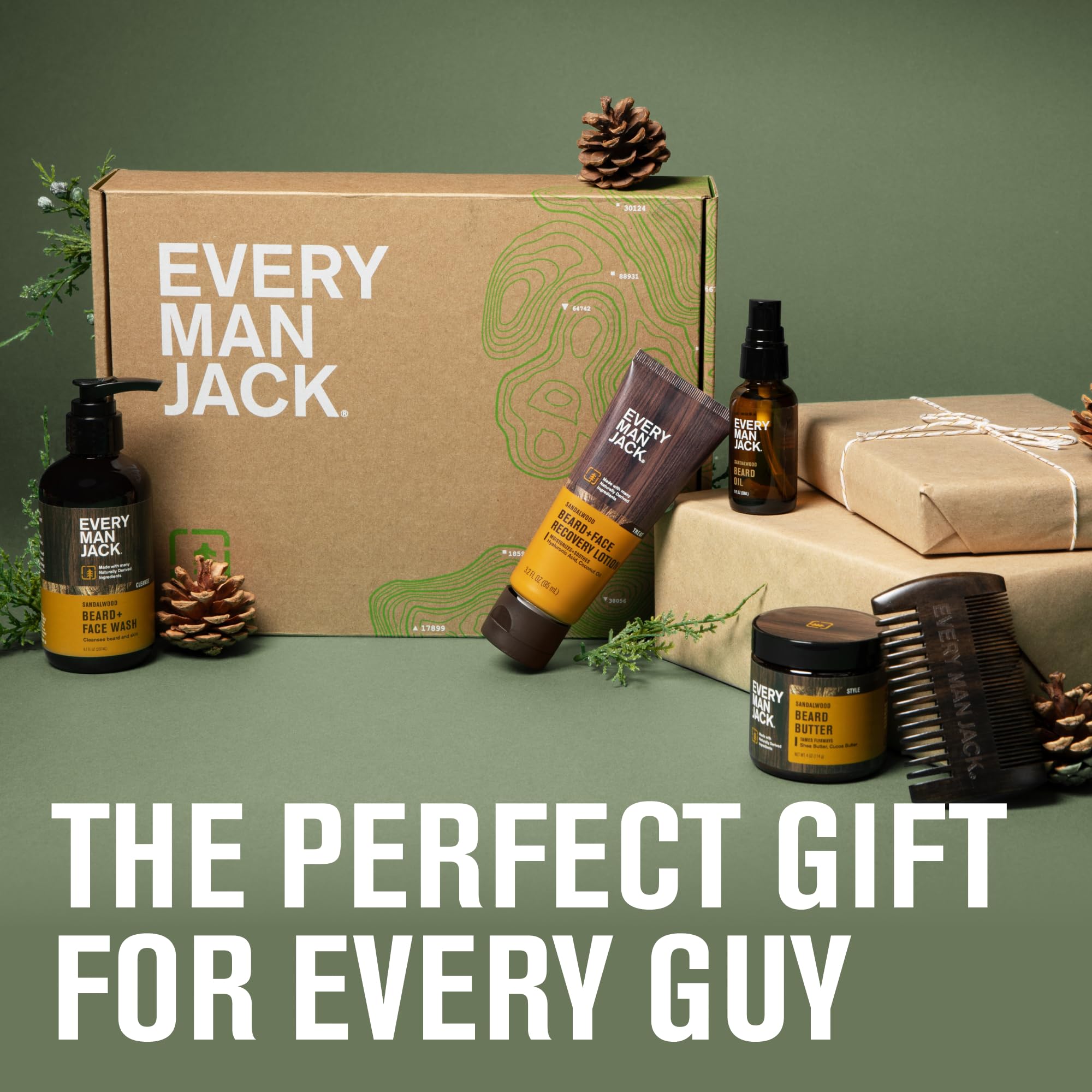 Every Man Jack beard-wash sandalwood bottle ready for daily cleansing